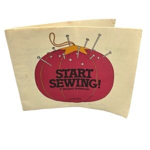 Vintage 1970s Singer “Start Sewing!” Student Notebook – Illustrated Sewing Guide